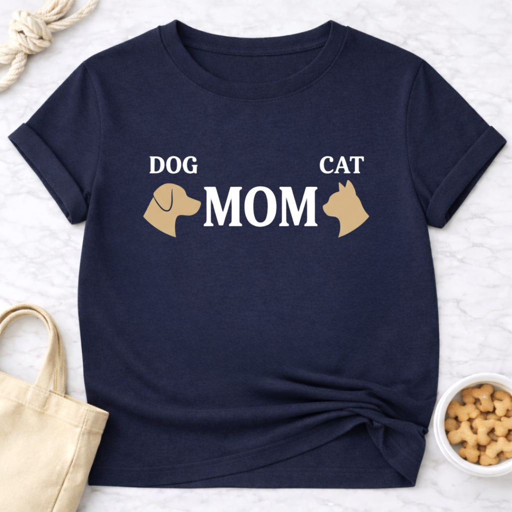 Dog and Cat Mom T-Shirt