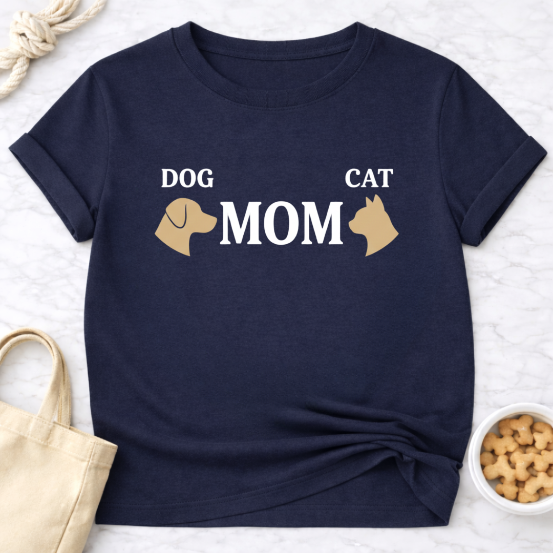 Dog and Cat Mom T-Shirt