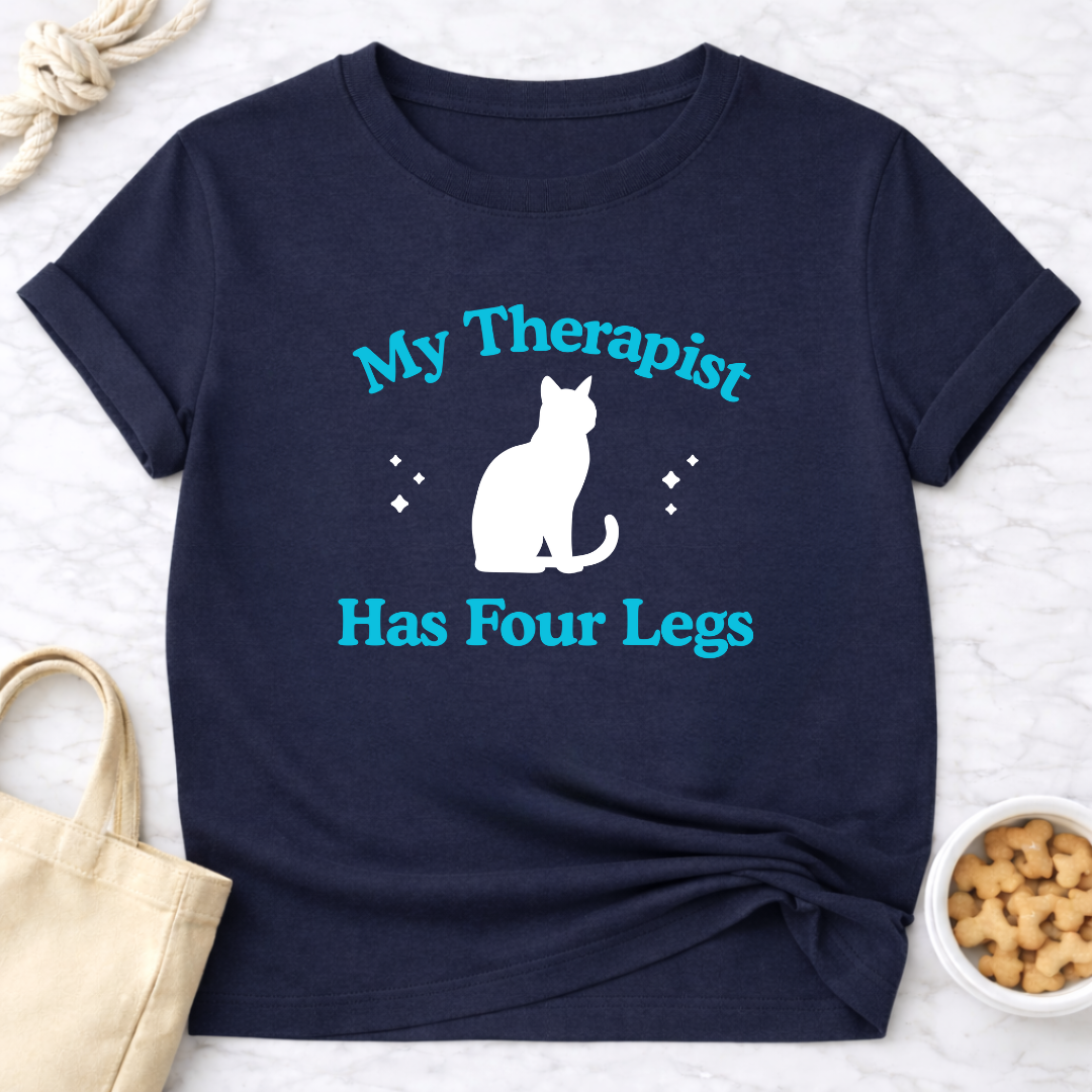 My Therapist Has Four Legs - Cat T-Shirt