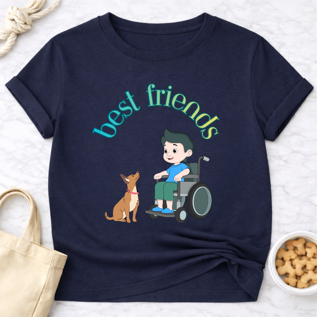 Best Friends Boy and Dog Special Needs T-Shirt