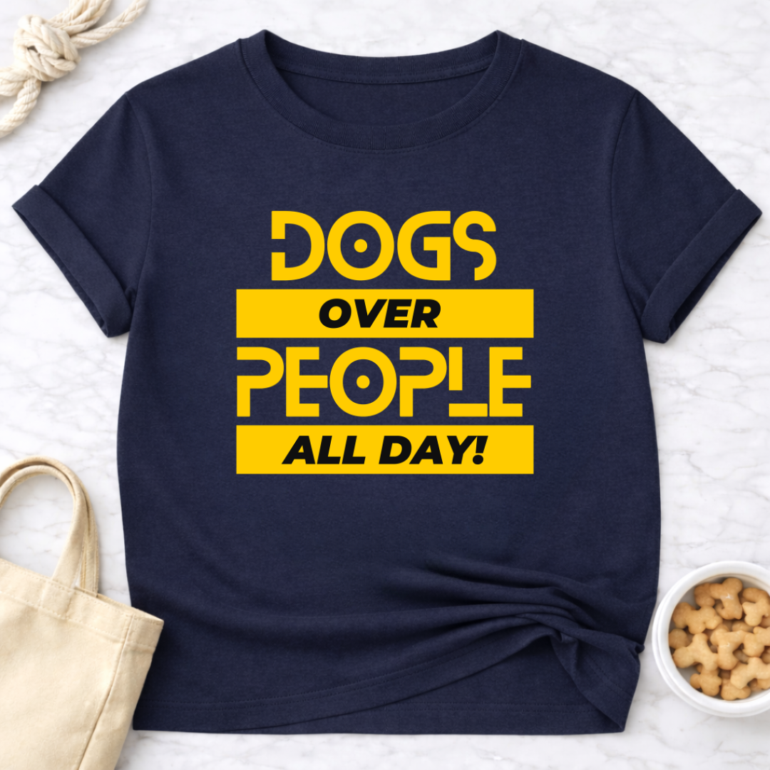 Dogs Over People (Block)T-Shirt