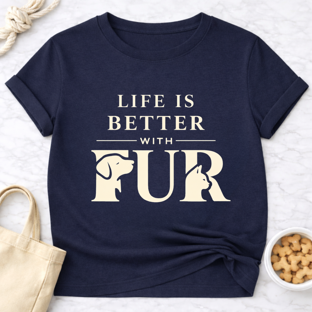 Life Is Better With Fur Is T-Shirt