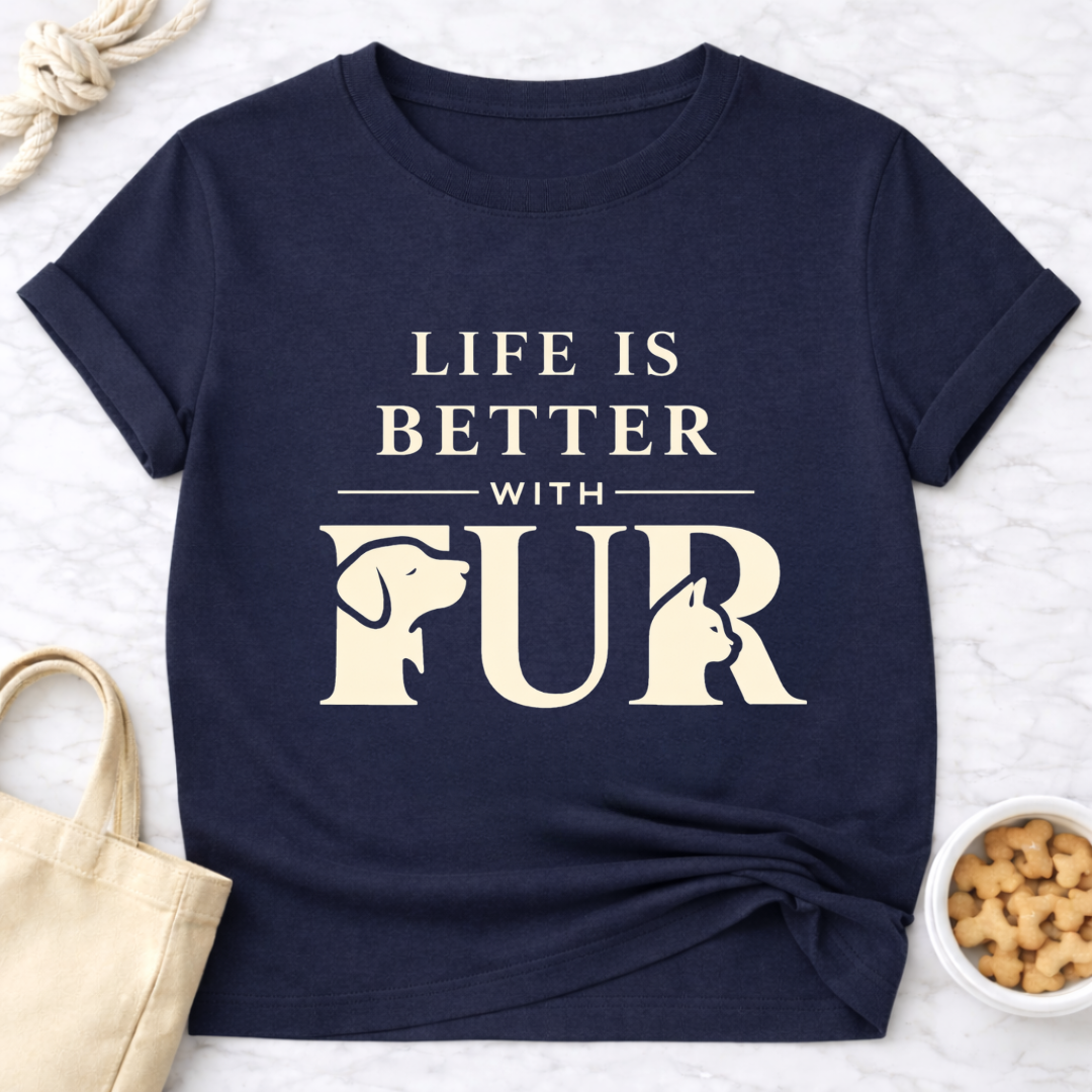 Life Is Better With Fur Is T-Shirt