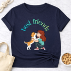 Best Friends Girl and Dog T-Shirt