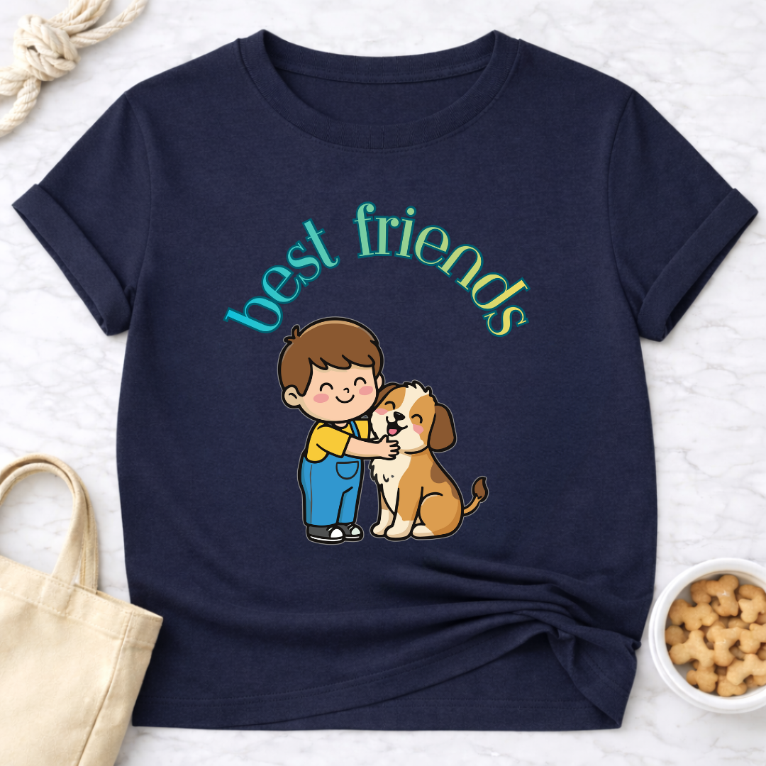 Best Friends Boy and Dog T-Shirt