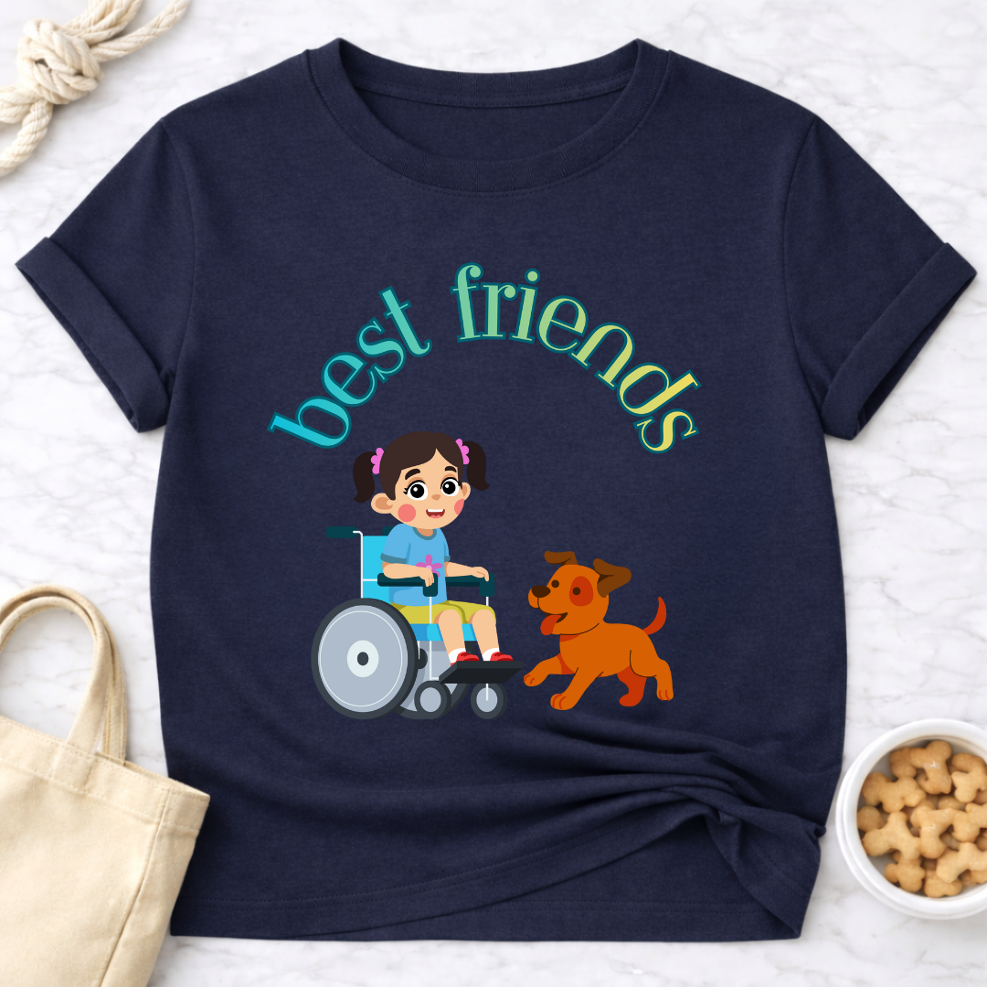 Best Friends Girl and Dog Special Needs T-Shirt