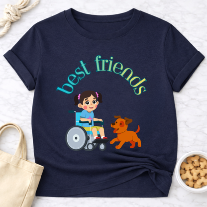Best Friends Girl and Dog Special Needs T-Shirt