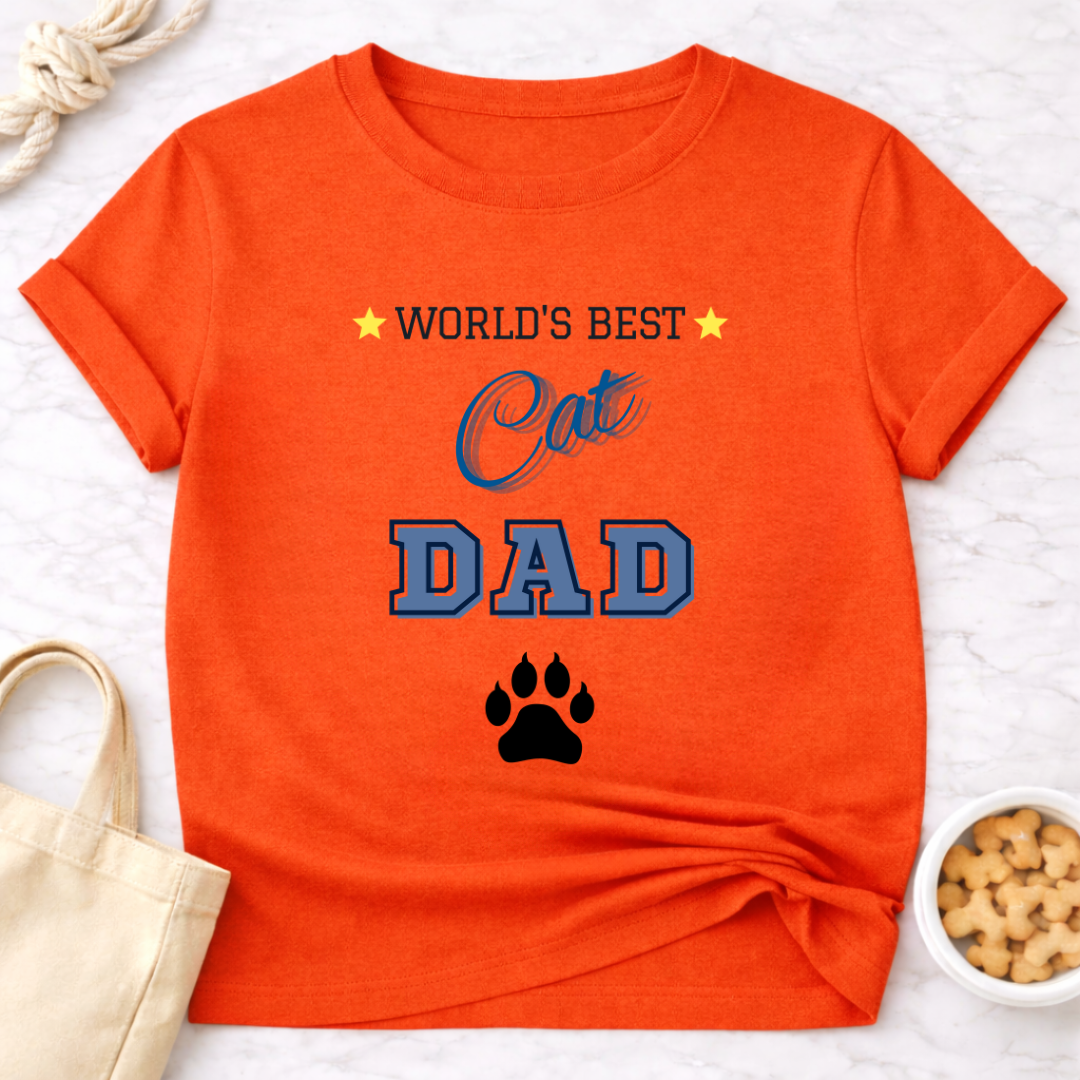 World's Best Cat Dad T-Shirt