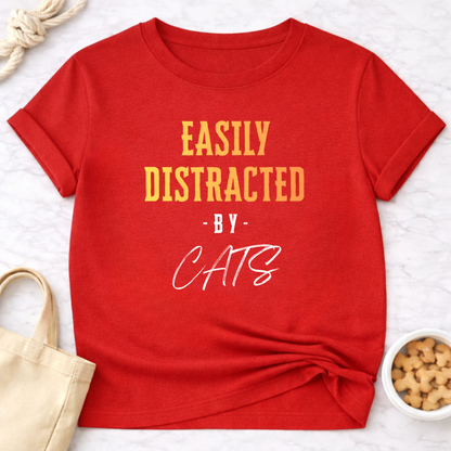 Easily Distracted by Cats T-Shirt