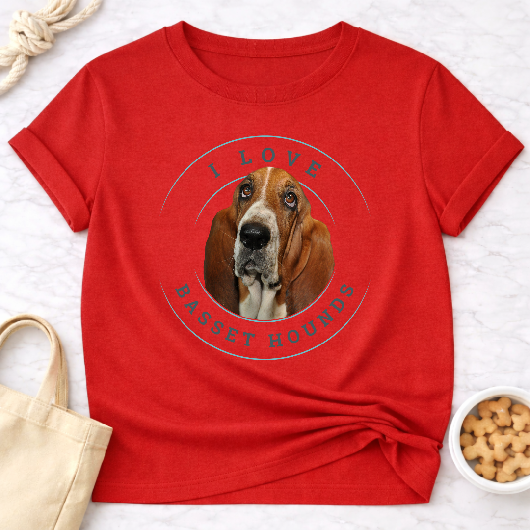 I Love Basset Hounds T-Shirt