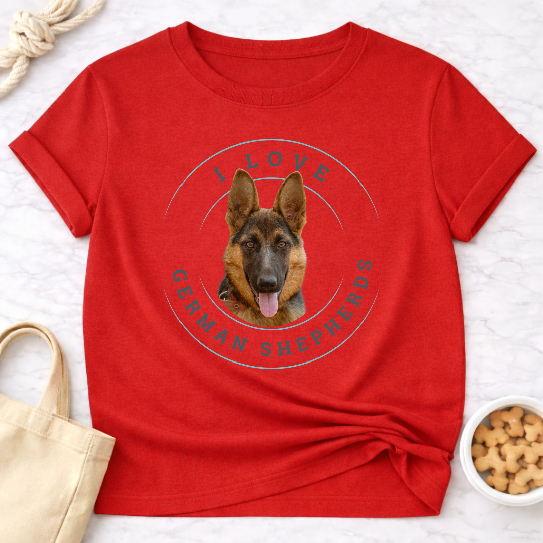 I Love German Shepherds T-Shirt