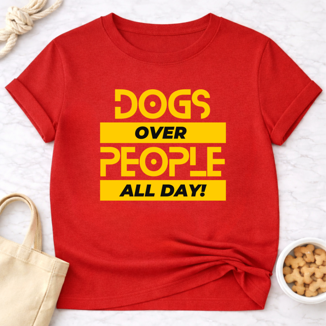 Dogs Over People (Block)T-Shirt