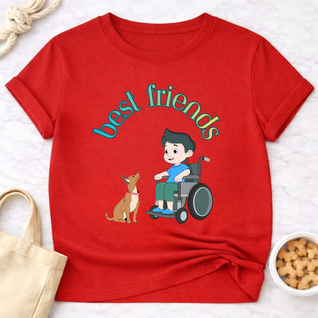 Best Friends Boy and Dog Special Needs T-Shirt