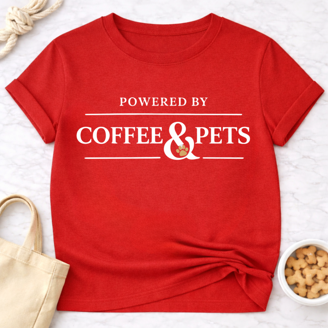 Powered by Coffee & Pets T-Shirt