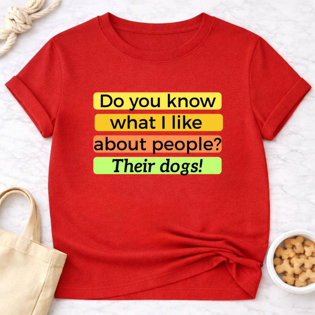 Do You Know What I Like About People? Dogs Retro T-Shirt