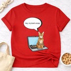 Laptop Cat My Bowl's Empty T-Shirt