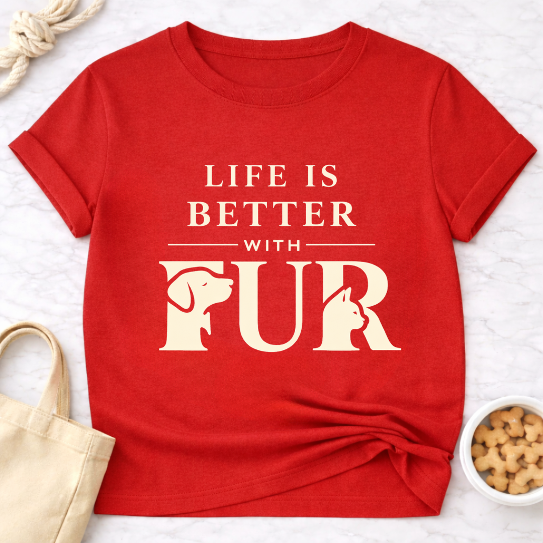 Life Is Better With Fur Is T-Shirt