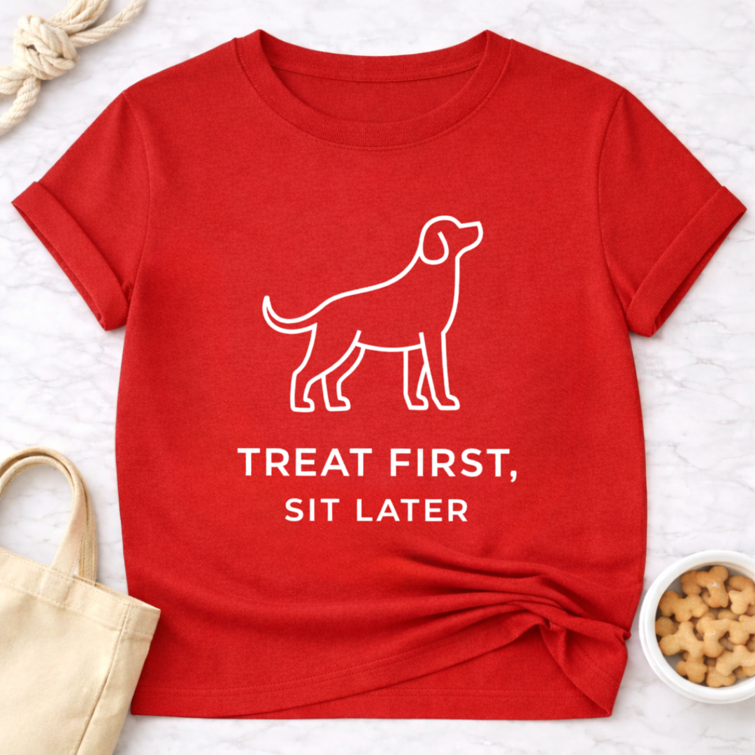 Treat First, Sit Later T-Shirt