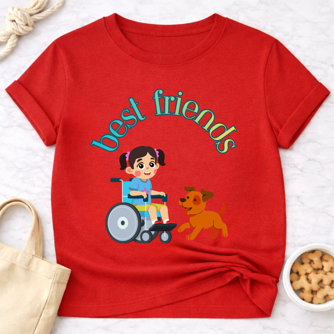 Best Friends Girl and Dog Special Needs T-Shirt