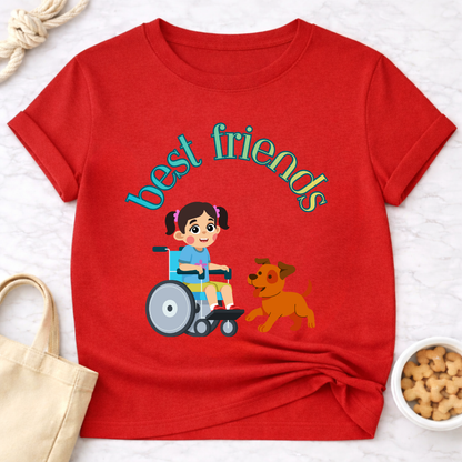 Best Friends Girl and Dog Special Needs T-Shirt