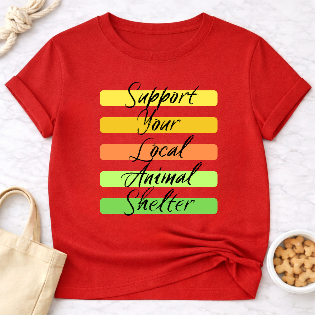 Support Your Local Animal Shelter Retro T-Shirt