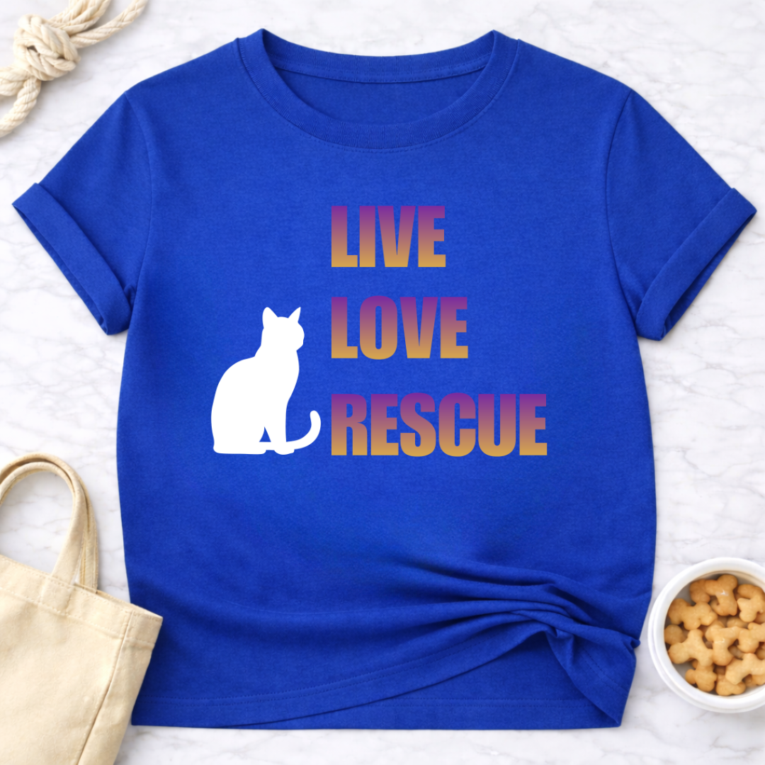 Live Love Rescue Cat T-Shirt