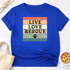 Live Love Rescue (retro) T-Shirt