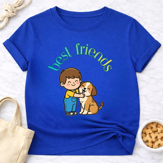 Best Friends Boy and Dog T-Shirt