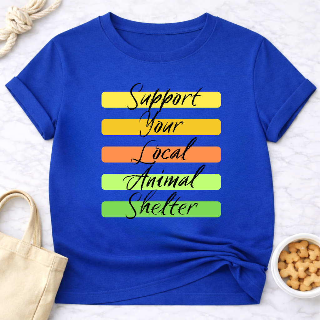 Support Your Local Animal Shelter Retro T-Shirt