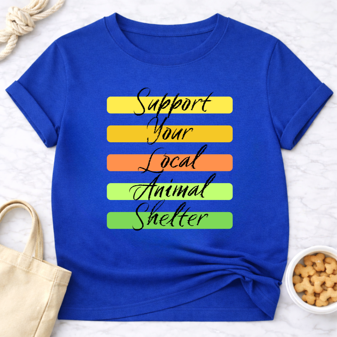 Support Your Local Animal Shelter Retro T-Shirt
