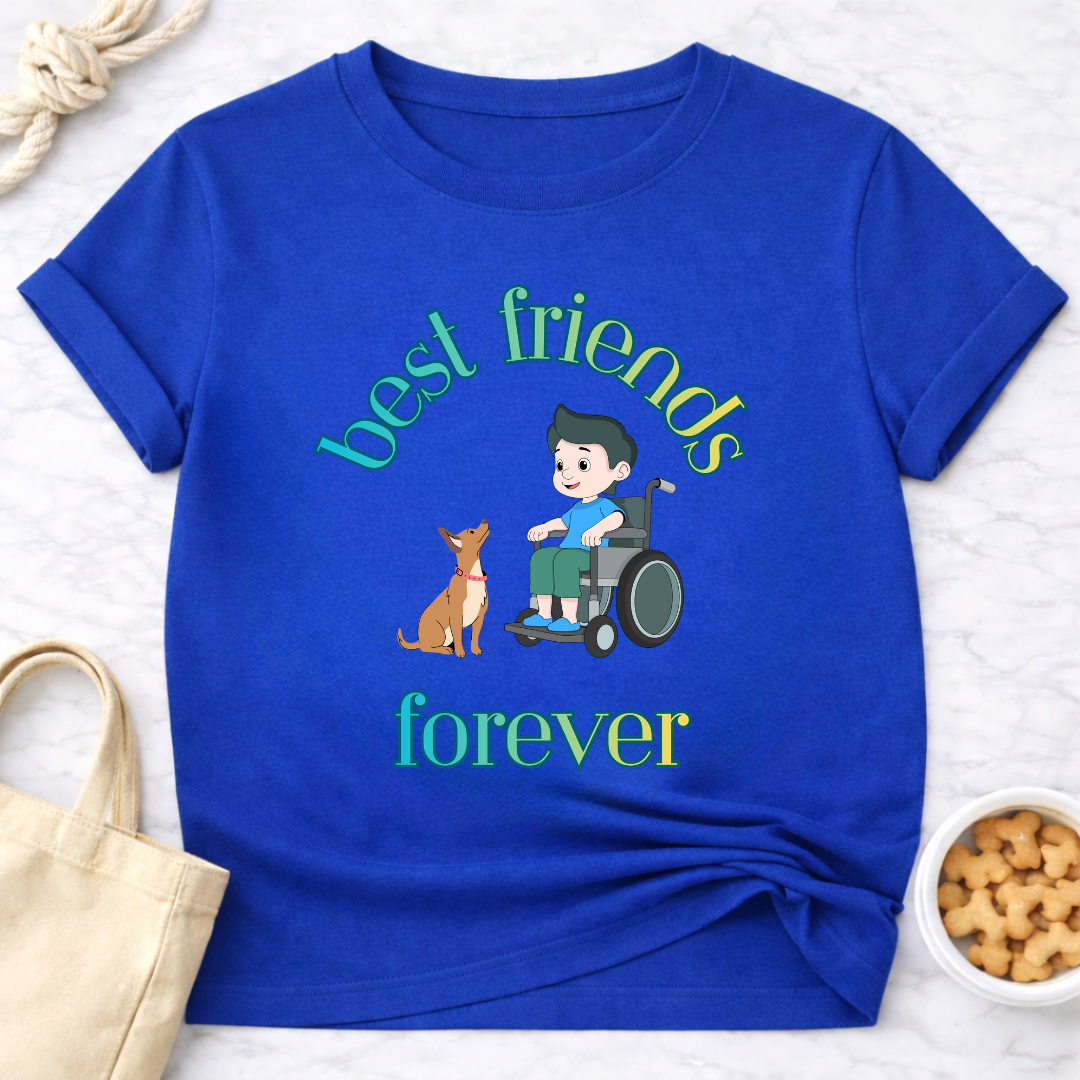 Best Friends Forever Boy and Dog Special Needs T-Shirt