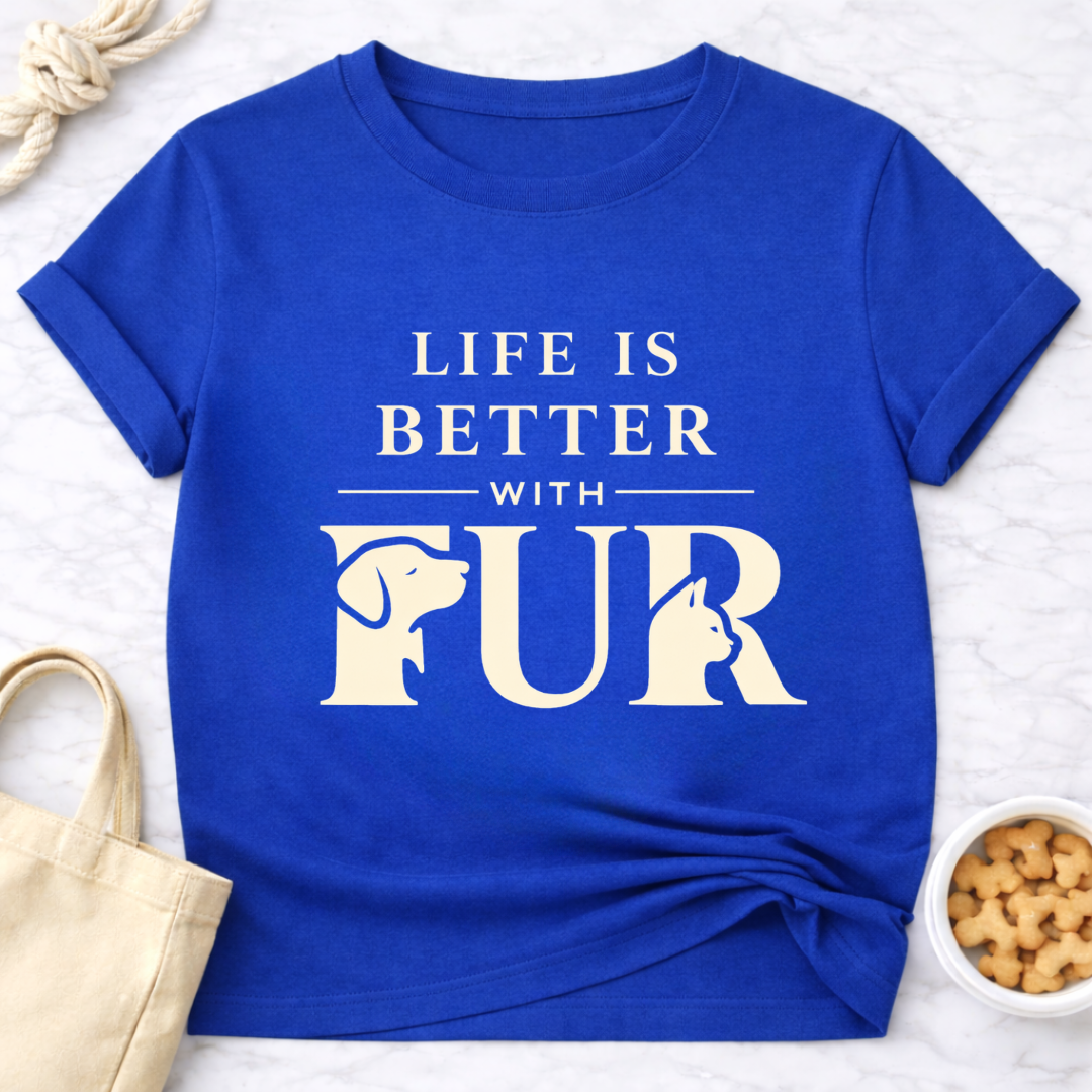 Life Is Better With Fur Is T-Shirt