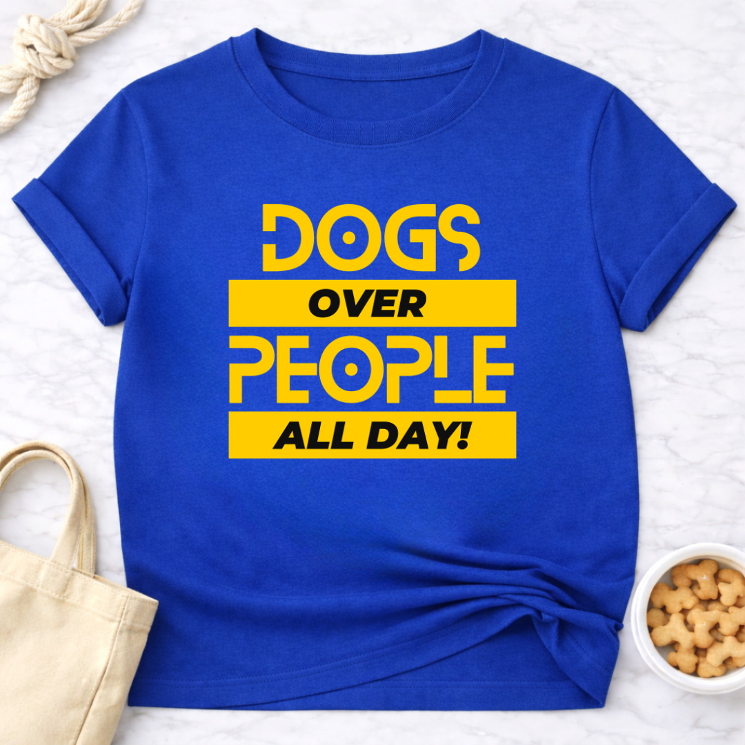 Dogs Over People (Block)T-Shirt