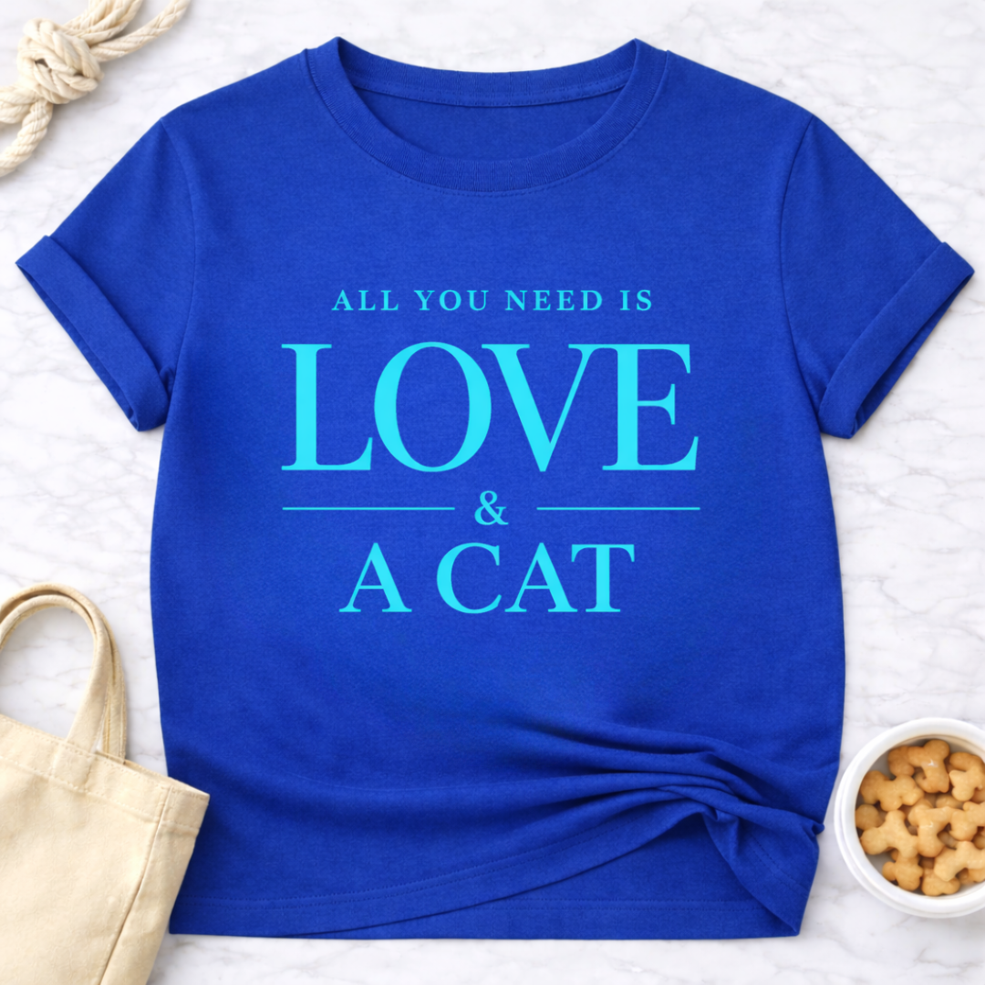All You Need is Love and a Cat T-Shirt