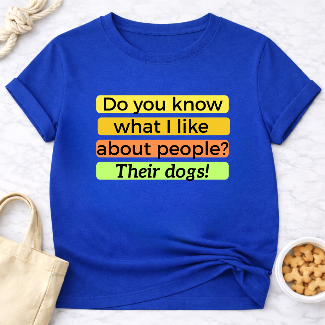 Do You Know What I Like About People? Dogs Retro T-Shirt