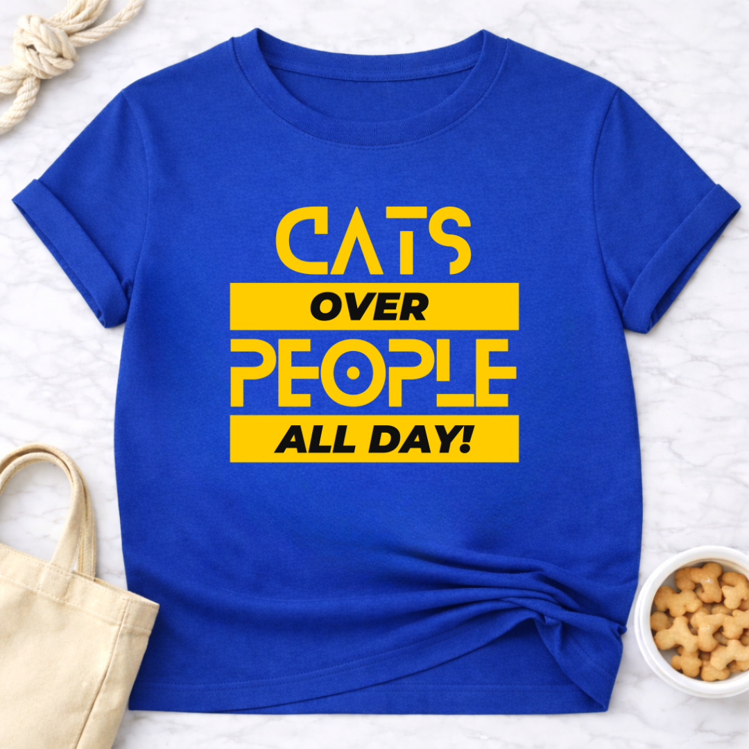 Cats Over People (Block)T-Shirt