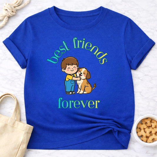 Best Friends Forever Boy and Dog T-Shirt