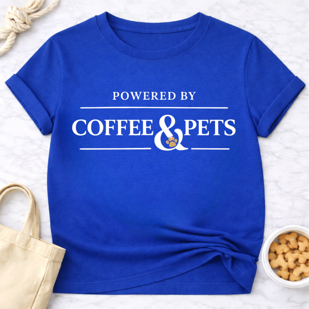 Powered by Coffee & Pets T-Shirt
