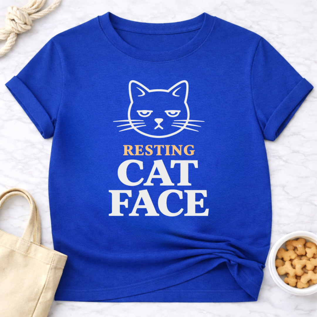 Resting Cat Face T-Shirt