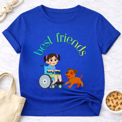 Best Friends Girl and Dog Special Needs T-Shirt
