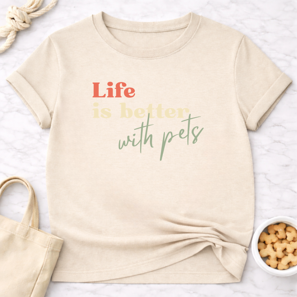 Life is Better With Pets T-Shirt