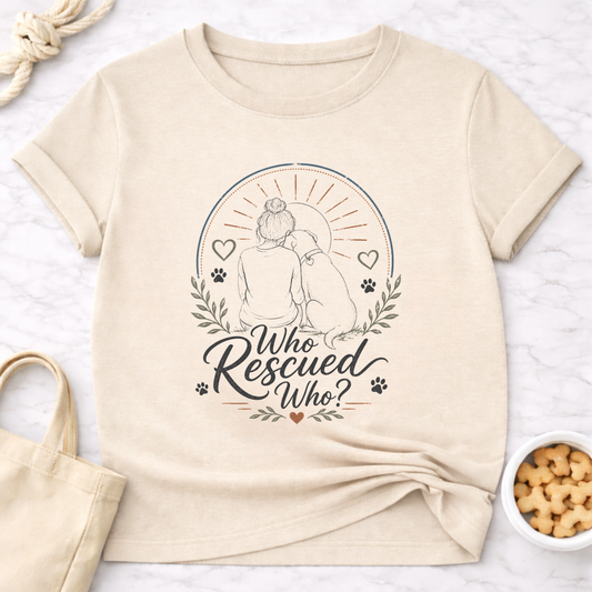Who Rescued Who? V2 Female T-Shirt