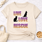 Live Love Rescue Dog and Cat T-Shirt