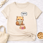 Empty Bowl Cat T-Shirt