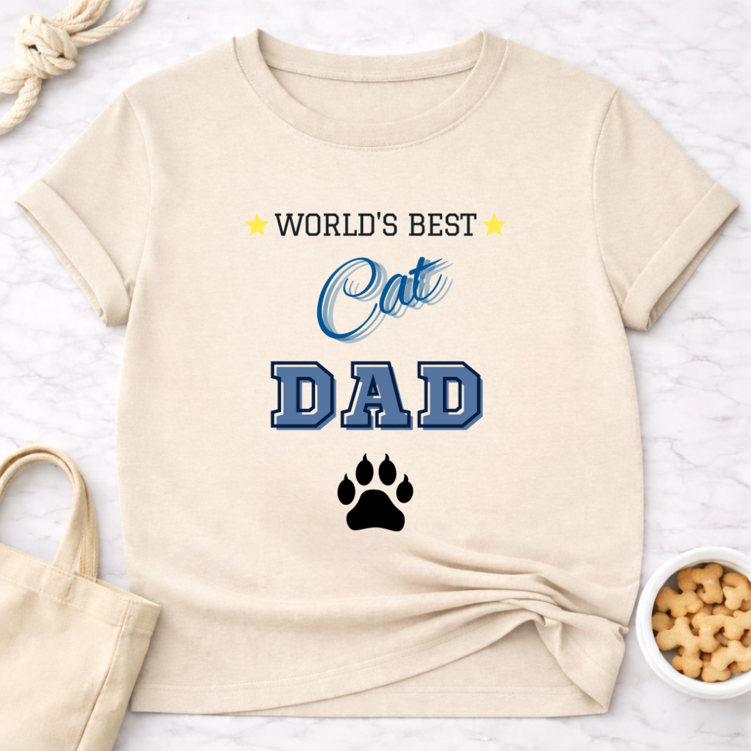 World's Best Cat Dad T-Shirt