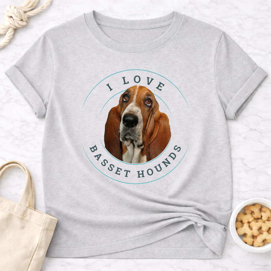I Love Basset Hounds T-Shirt