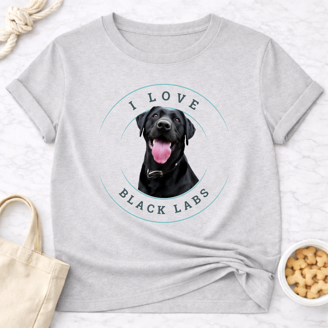 I Love Black Labs T-Shirt