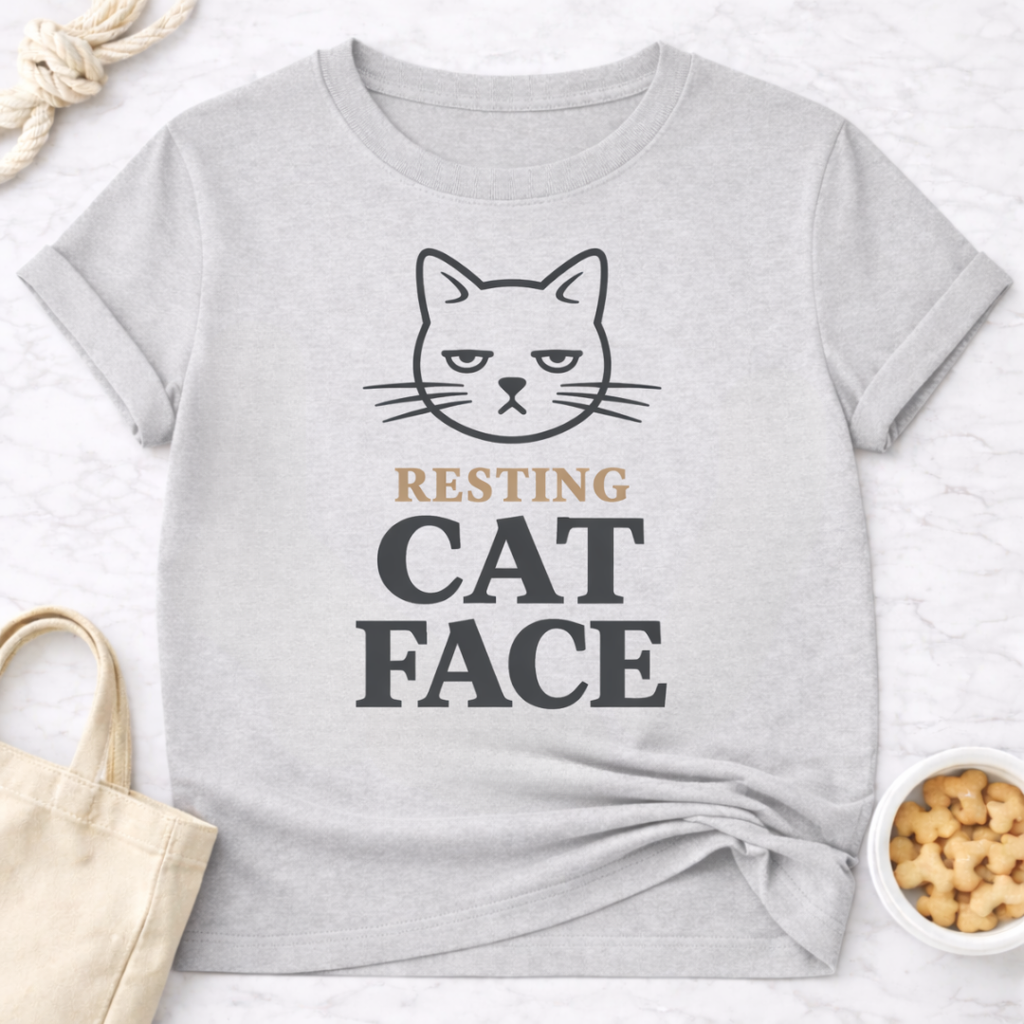 Resting Cat Face T-Shirt