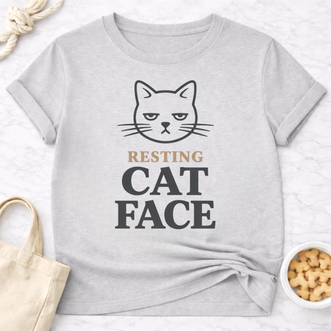 Resting Cat Face T-Shirt