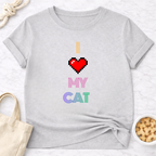 I Love My Cat Retro T-Shirt